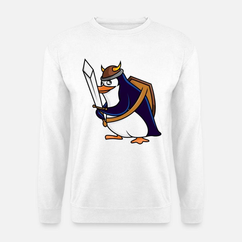 Wikinguin – Eiskalt erobert - Unisex Pullover - Weiß