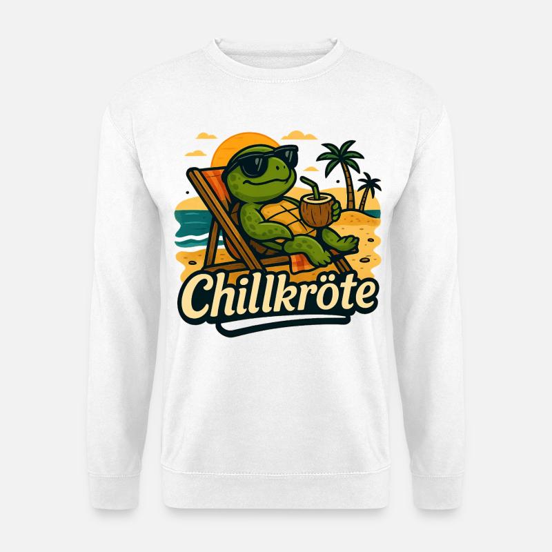 Chill toad - just take it slow - Unisex Sweatshirt - white