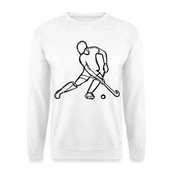 Joueurs de hockey sur gazon - Sweat-shirt Unisexe - blanc - Devant