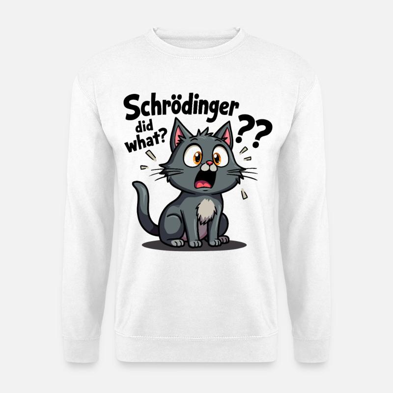 Schrödingers Katze - der Albtraum süßer Katzen - Unisex Pullover - Weiß