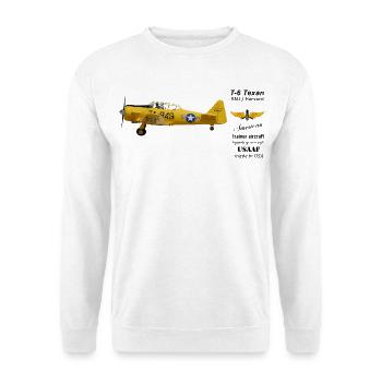 T-6 Texan - Unisex Pullover - Weiß - Vorne