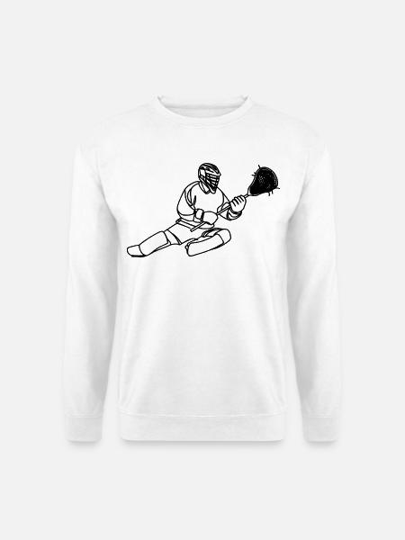 Lacrosse Goalie Graphics - Unisex Sweatshirt - white