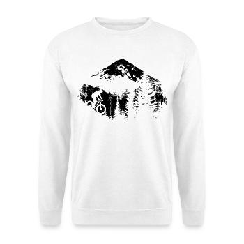 Mountain Biking Sketch - Unisex Sweatshirt - white - Front