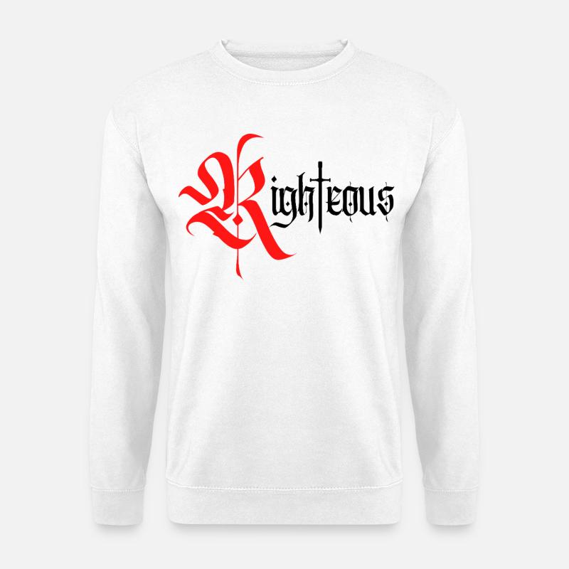 Conception gothique vertueuse avec épée - Sweat-shirt Unisexe - blanc
