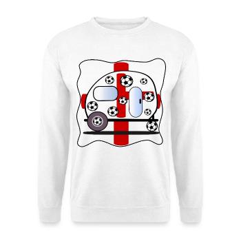 SOCCER CAMPING ENGLAND - Unisex Sweatshirt - white - Front