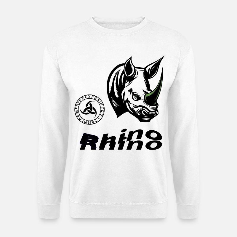 Rhino - Unisex Pullover - Weiß