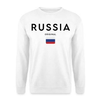 Russian pride, minimalist sleek design - Unisex Sweatshirt - white - Front