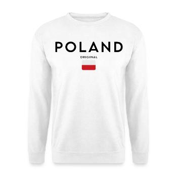 Polish pride, minimalist sleek design - Unisex Sweatshirt - white - Front
