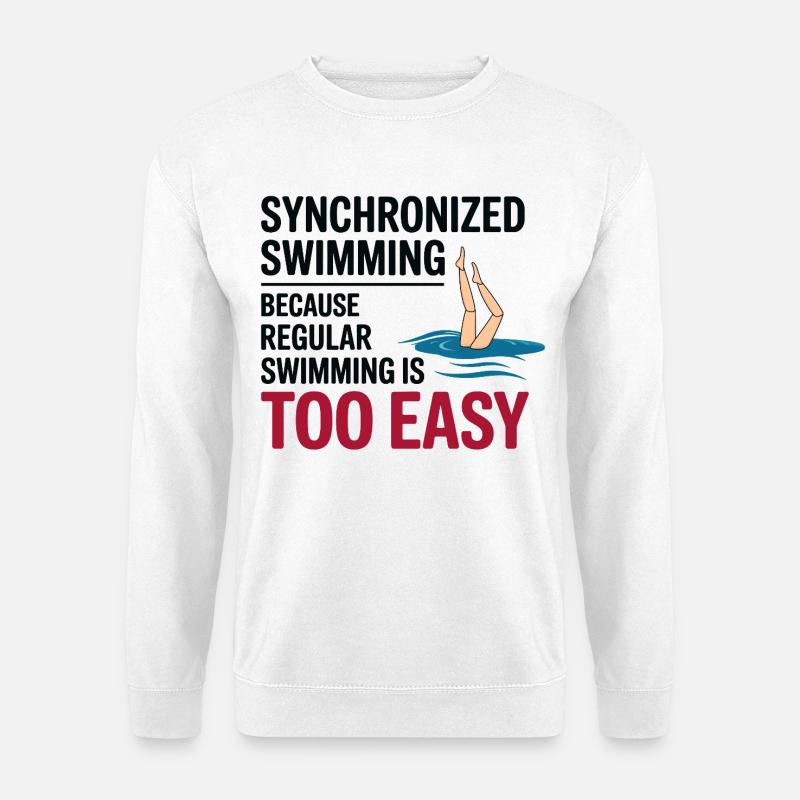 Synchronschwimmen Motivation - Unisex Pullover - Weiß
