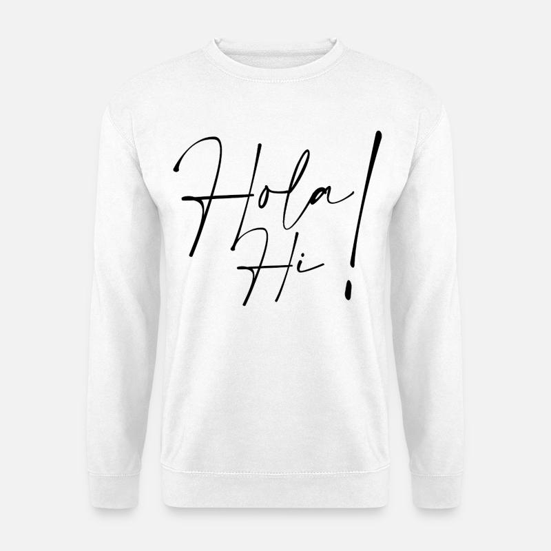 Hallo Hi - Unisex Pullover - Weiß
