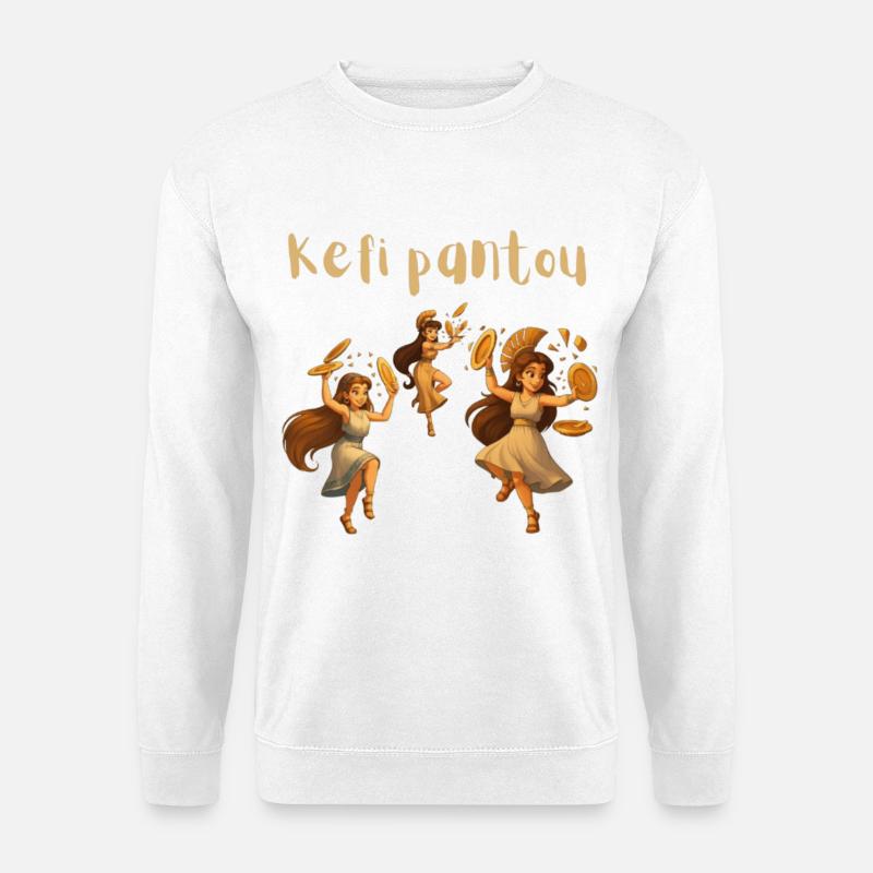 Kefi Pantou - Unisex Pullover - Weiß