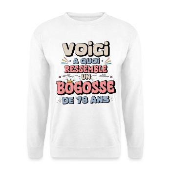Senior Birthday Humor Sticker - Unisex Sweatshirt - white - Front