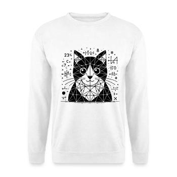 Cat of Mathematicians and Astronomers - Unisex Sweatshirt - white - Front