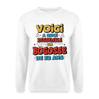 Humor and Party for Personalized Birthdays - Unisex Sweatshirt - white - Front