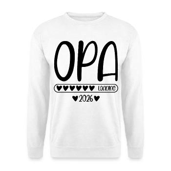 Opa 2026 loading - Unisex Pullover - Weiß - Vorne