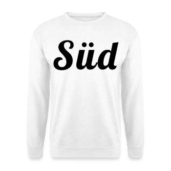 schwarz, weiss, blau - Alm Statement - Unisex Pullover - Weiß - Vorne