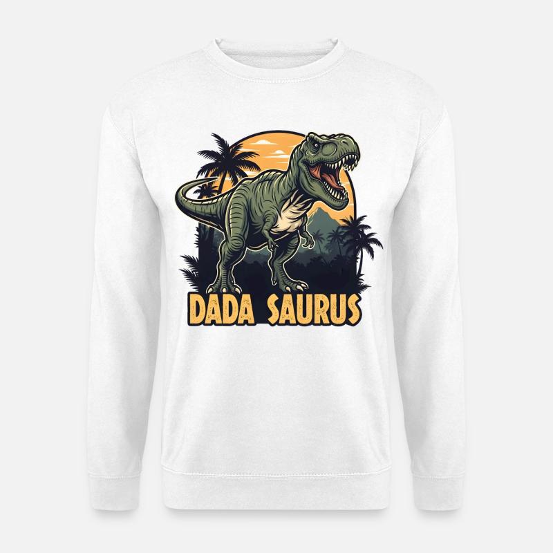 Dada Saurus T-Rex Illustration - Unisex Pullover - Weiß