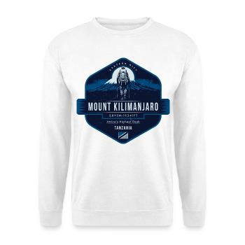 Mount Kilimanjaro , tanzania, hiking  - Unisex Sweatshirt - white - Front