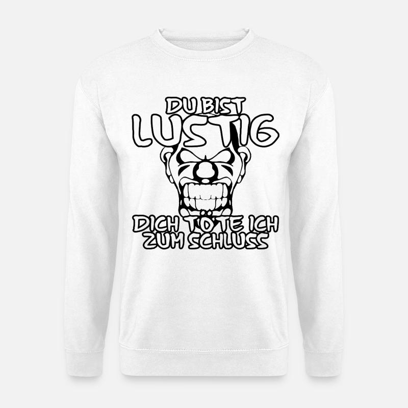 Funny Last – Der Clown entscheidet - Unisex Pullover - Weiß