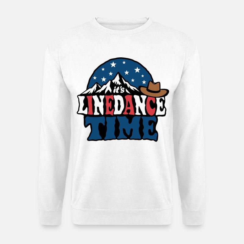 It's linedance time, Linedancing, Country Fan - Unisex Pullover - Weiß