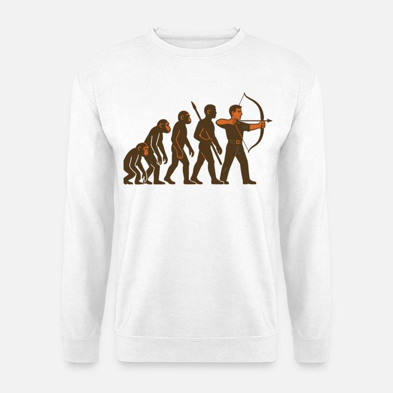 Archery Evolution Archer Bow Target - Unisex Sweatshirt - white