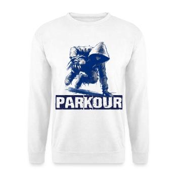 Parkour Street Style - Sweat-shirt Unisexe - blanc - Devant