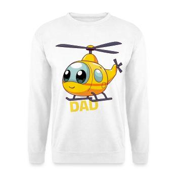 Helikopter Dad  - Unisex Pullover - Weiß - Vorne
