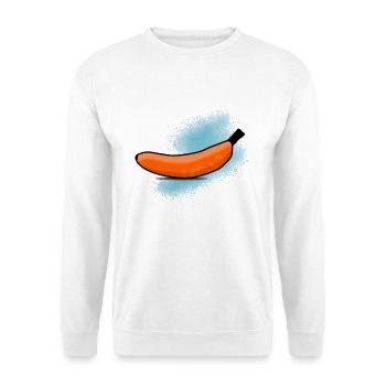 Orange banana - Unisex Sweatshirt - white - Front