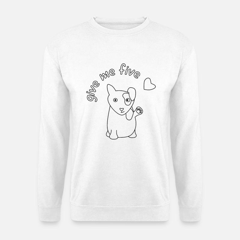 give me five - Unisex Pullover - Weiß