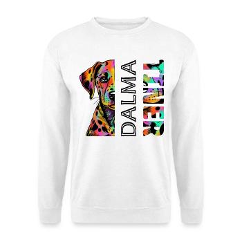 Colorful Dalmatian - Unisex Sweatshirt - white - Front