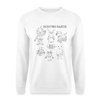 More robots, more fun - Unisex Sweatshirt - white - Front