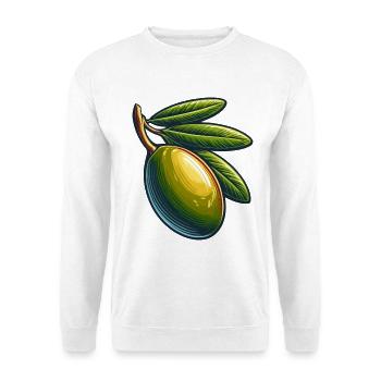 Olivie stilisiert für individuelles Nähen - Unisex Pullover - Weiß - Vorne