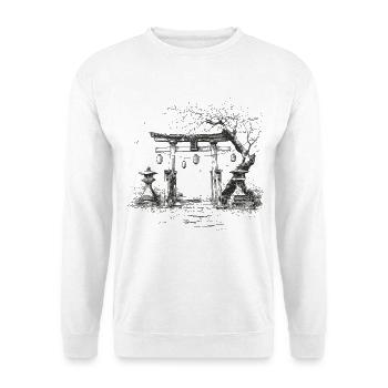 Asia_Garden - Unisex Sweatshirt - white - Front