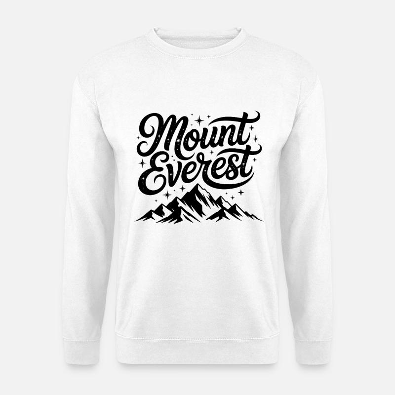 Mount Everest - Souvenir-Design - Unisex Pullover - Weiß