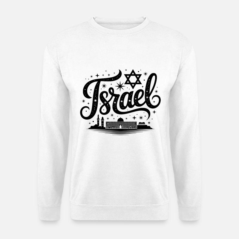 Israel - Souvenir Design - Unisex Pullover - Weiß
