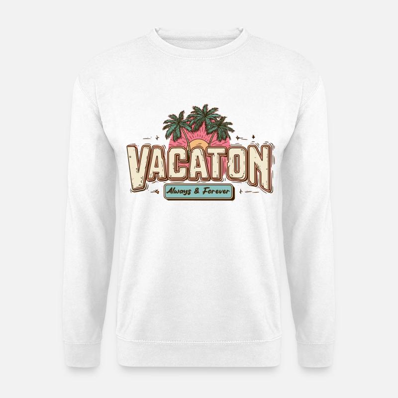 Vacation Retro - Unisex Pullover - Weiß