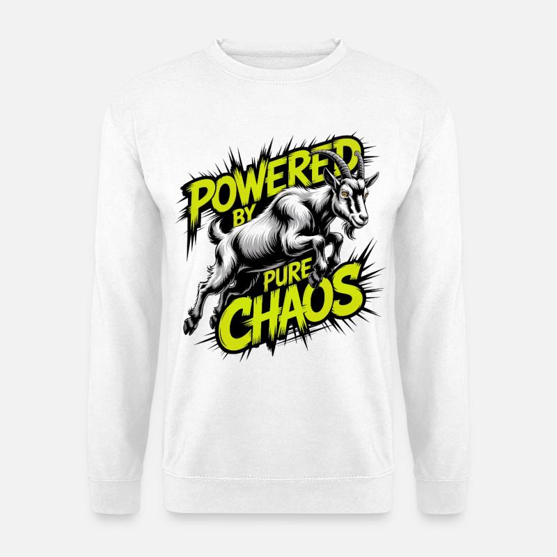 Chaos Ziege - Unisex Pullover - Weiß