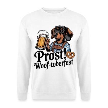 Teckel bavarois - Sweat-shirt Unisexe - blanc - Devant