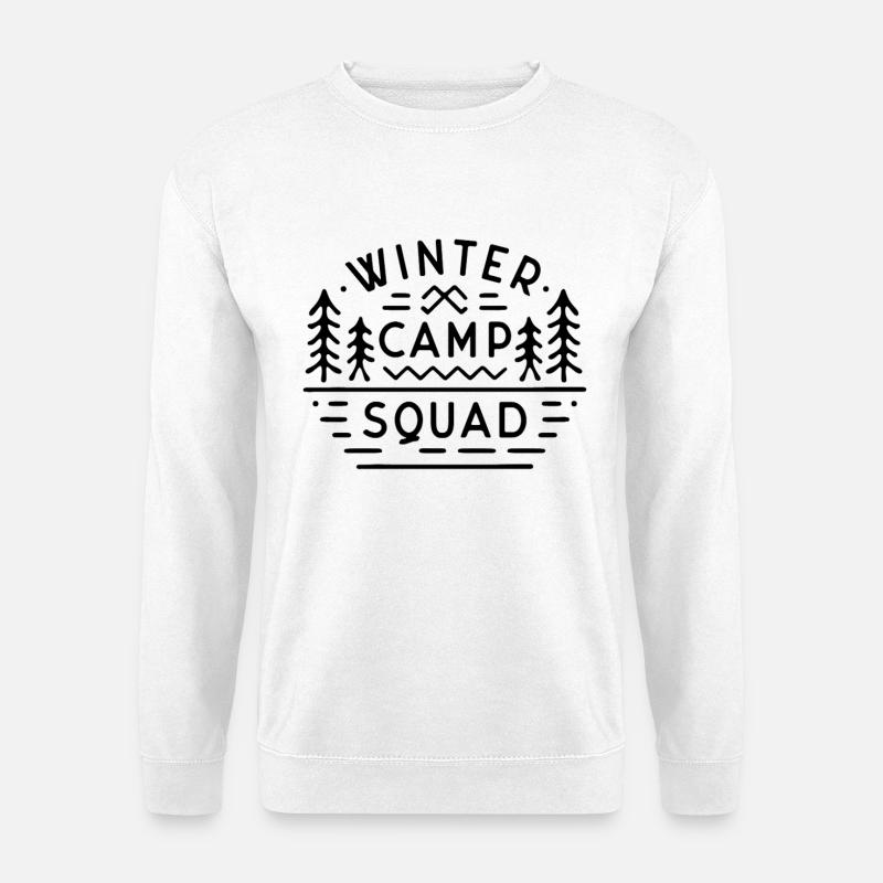 Wintercamp-Kader, Schulferien, Campingausflugspersonal - Unisex Pullover - Weiß