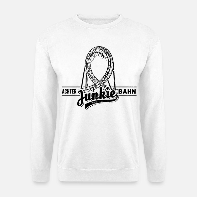 Roller Coaster Junkie - Looping - Unisex Sweatshirt - white