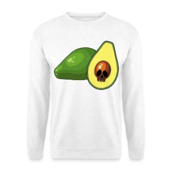 Avocado-Schädel - Unisex Pullover - Weiß - Vorne