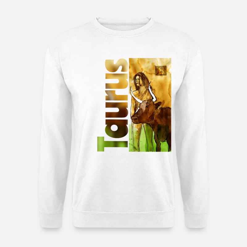 Sternzeichen Stier  - Unisex Pullover - Weiß