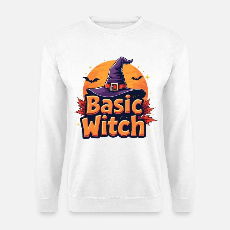 Basic Witch Halloween Saying - Unisex Sweatshirt - white