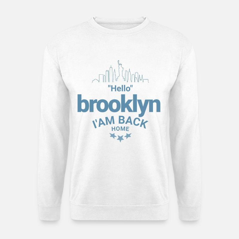 Design Brooklyn Heimkehr - Unisex Pullover - Weiß