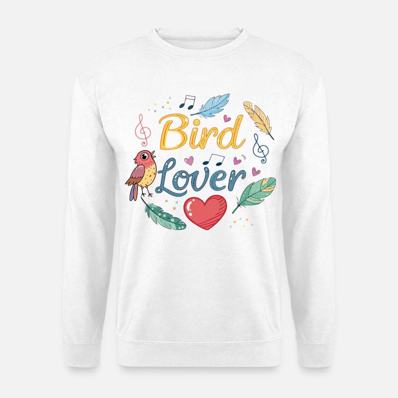 Umweltfreundliches Design Love Bird - Unisex Pullover - Weiß
