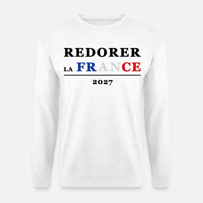 FRANKREICH WIEDERHERSTELLEN 1 - Unisex Pullover - Weiß