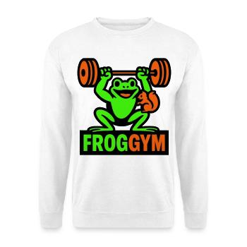 Frog Gym  - Unisex Pullover - Weiß - Vorne