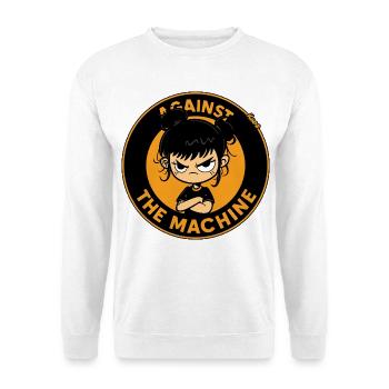 Girl Defiant Against The Machine - Unisex Sweatshirt - white - Front
