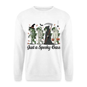 Créatures de poisson déguisées Halloween Perche Pêcheur - Sweat-shirt Unisexe - blanc - Devant