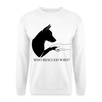 Hunderettung Liebe - Unisex Pullover - Weiß - Vorne